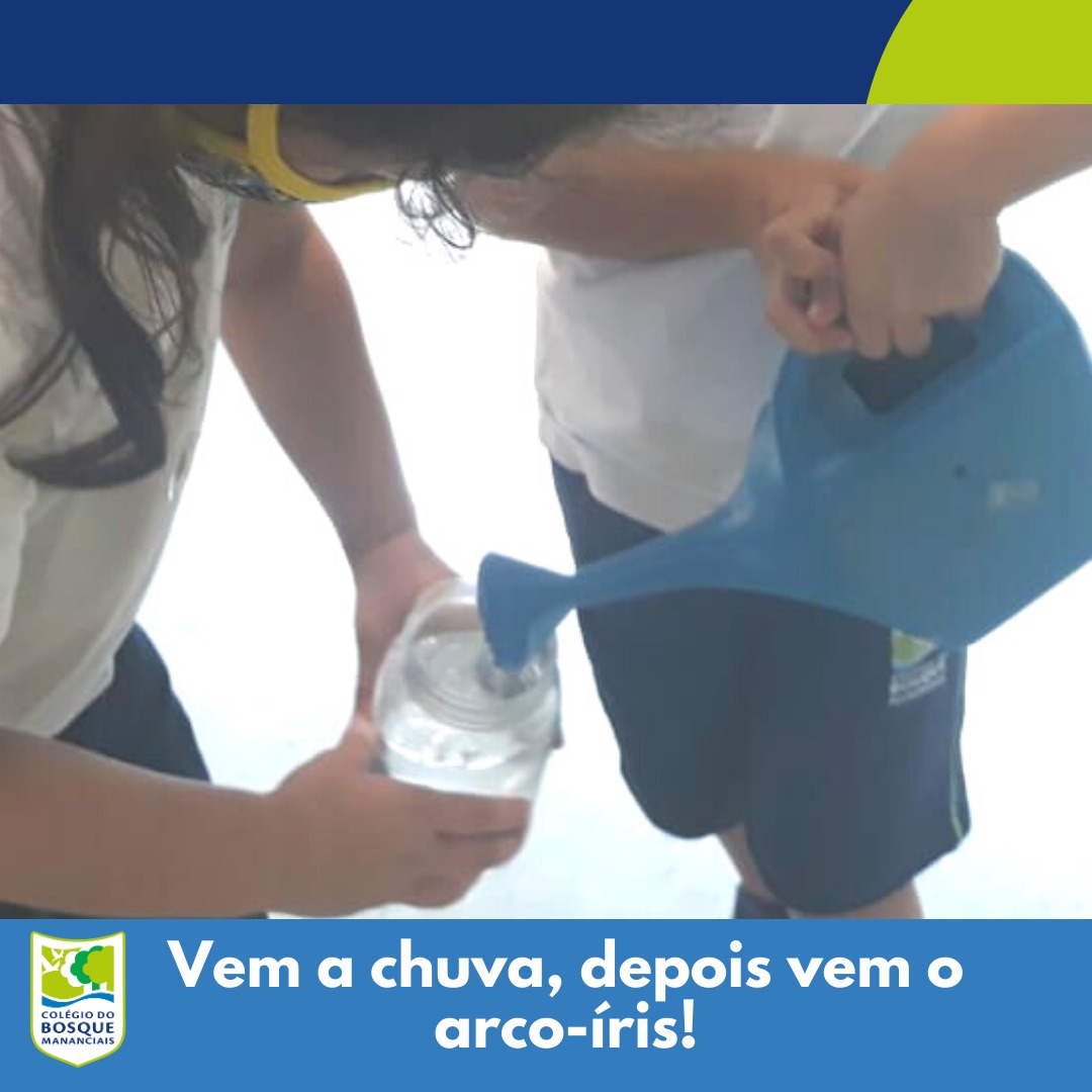 Infantil IV aprende com o arco-íris