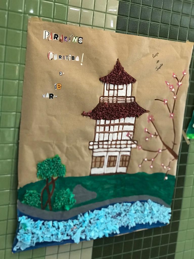 Do Infantil I ao Infantil V, muita festa depois de uma semana estudando os símbolos de Curitiba