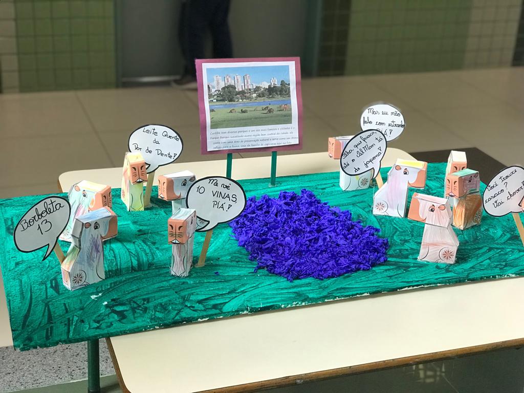 Do Infantil I ao Infantil V, muita festa depois de uma semana estudando os símbolos de Curitiba